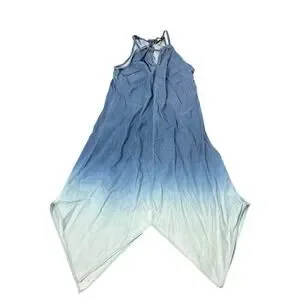 white christmas dresses Denim Handkerchief Maxi Dress – Casual Camel Boutique